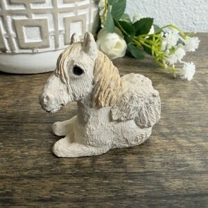 Vintage Stone Critters Pegasus Horse Figurine Miniature Trinket Shelf Decor